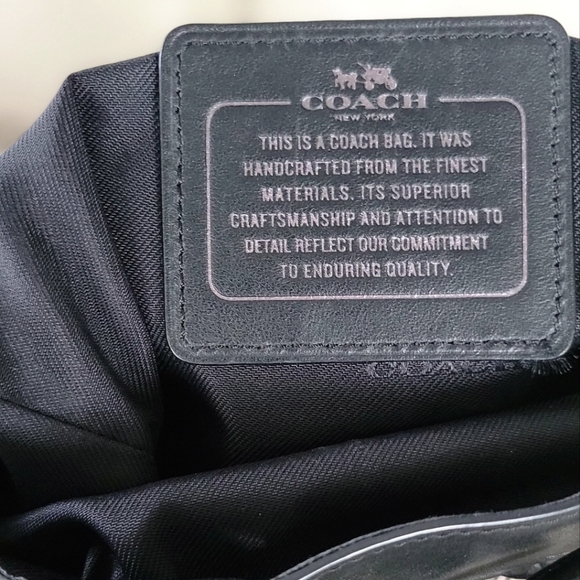 COACH Canyon Quilt Mini Turnlock Rucksack In Exotic Embossed Leather - Picture 5 of 6